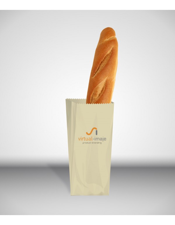 Bread paper bag mockup