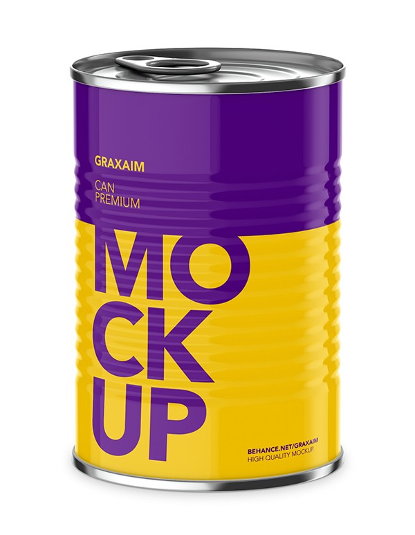 Oil Can with pull tap mockup