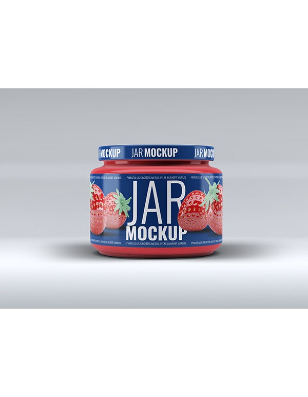  Realistic Preserve Jar Mock Up