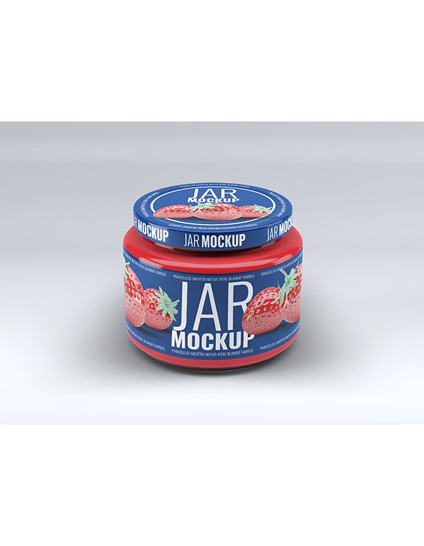  Realistic Preserve Jar Mock Up