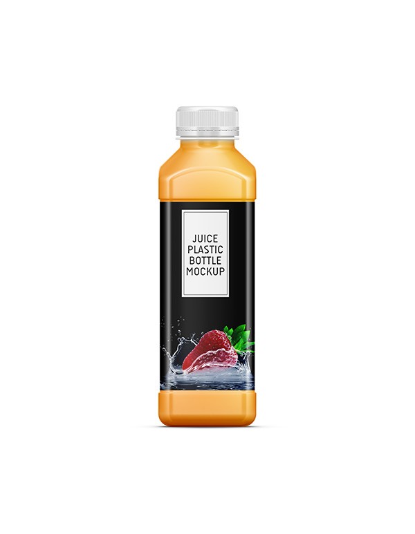 Matt Plastic Juice Bottle Mockup-01