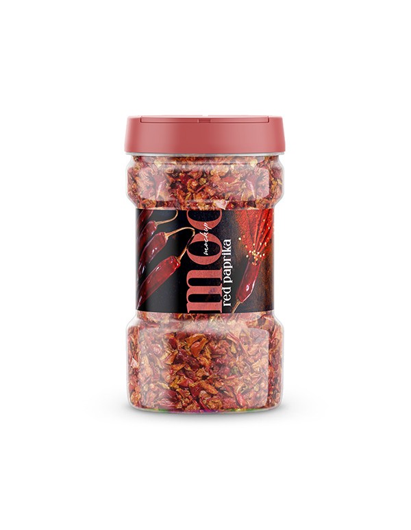 Spice Jar Mockup Red Paprika