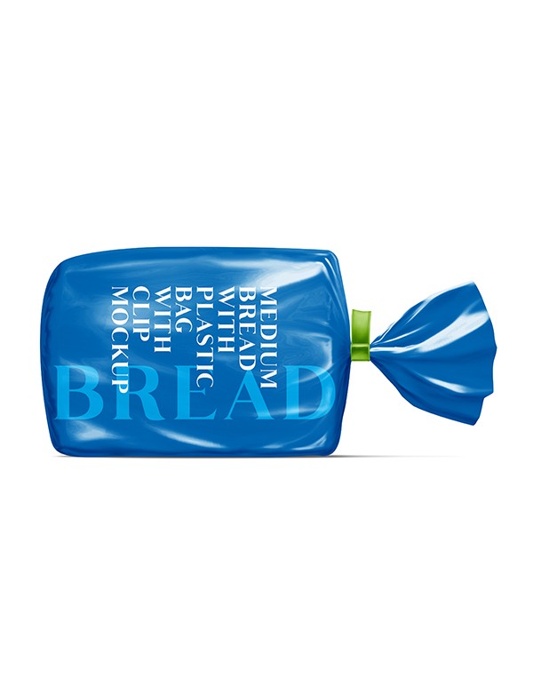 Bread  Medium Plastic Bag with clip-03
