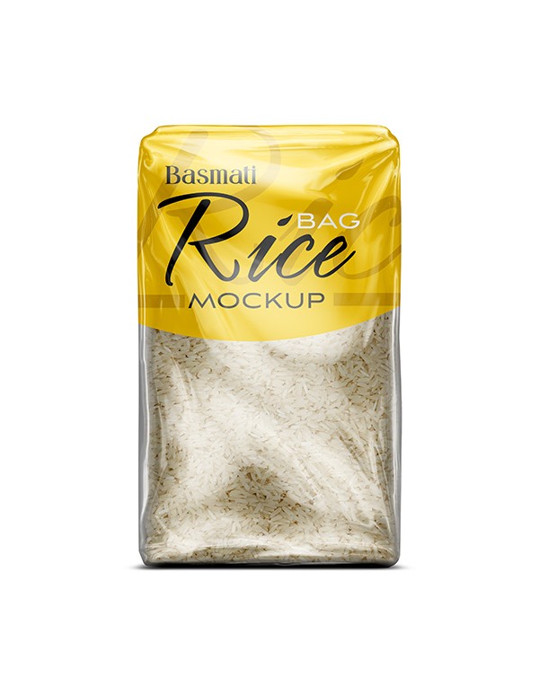 Basmati Rice Package Mockup