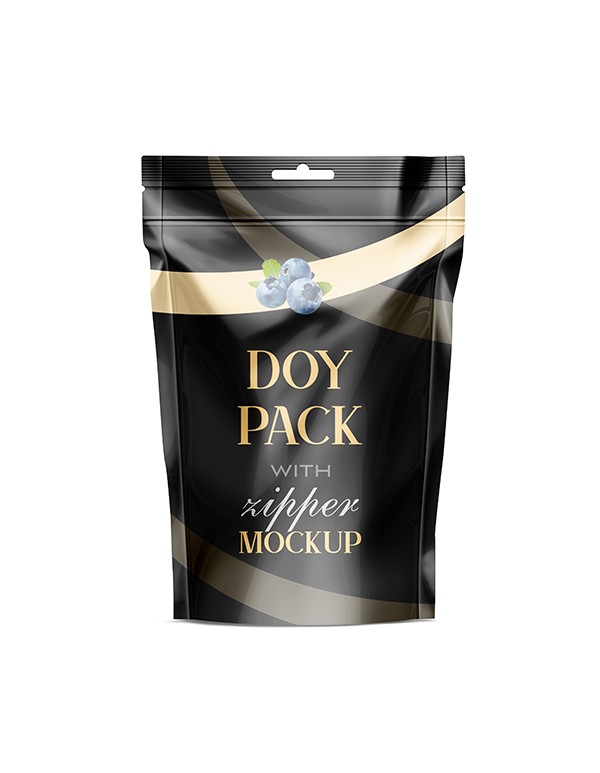 Doy Pack with Zipper Mockup