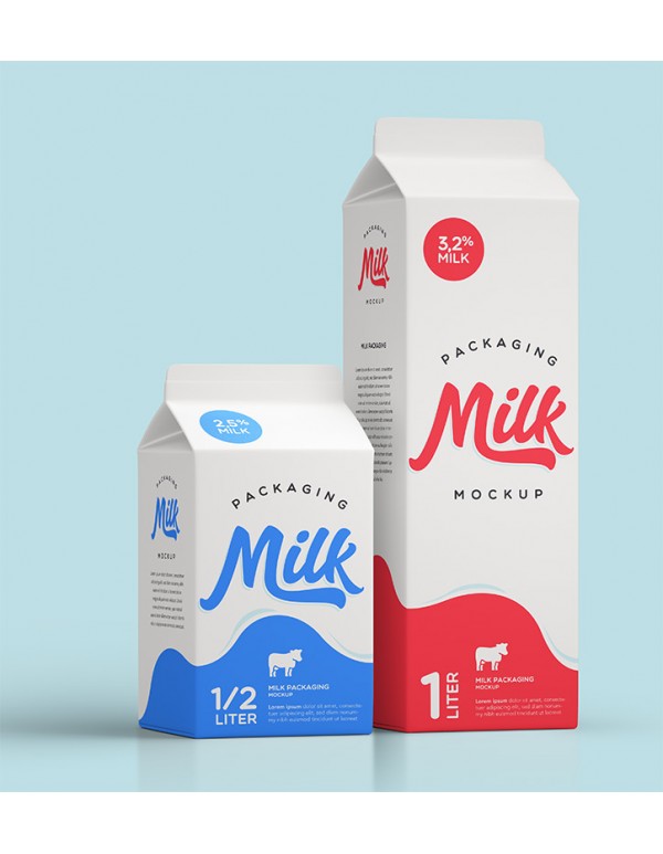Milk Packaging Mockup