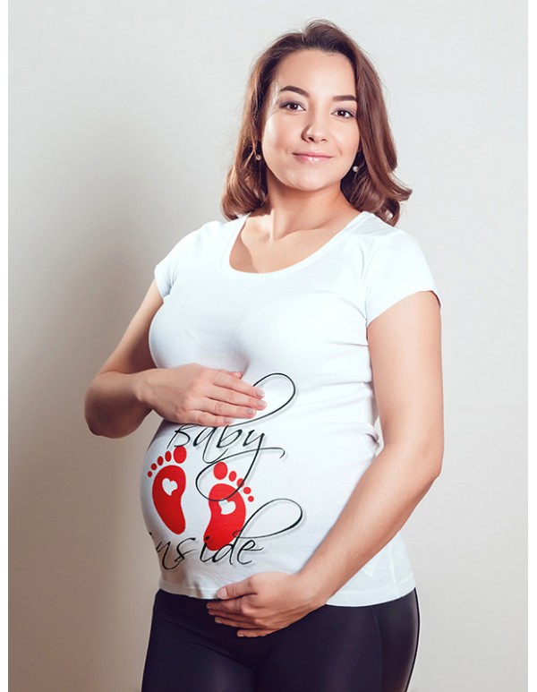 Pregnant women T-shirt mockup