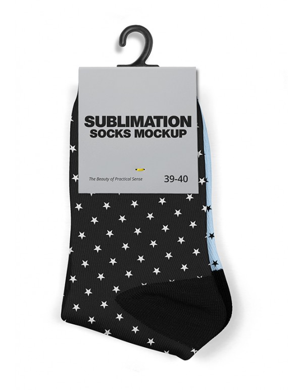 Sublimation Socks Mockup